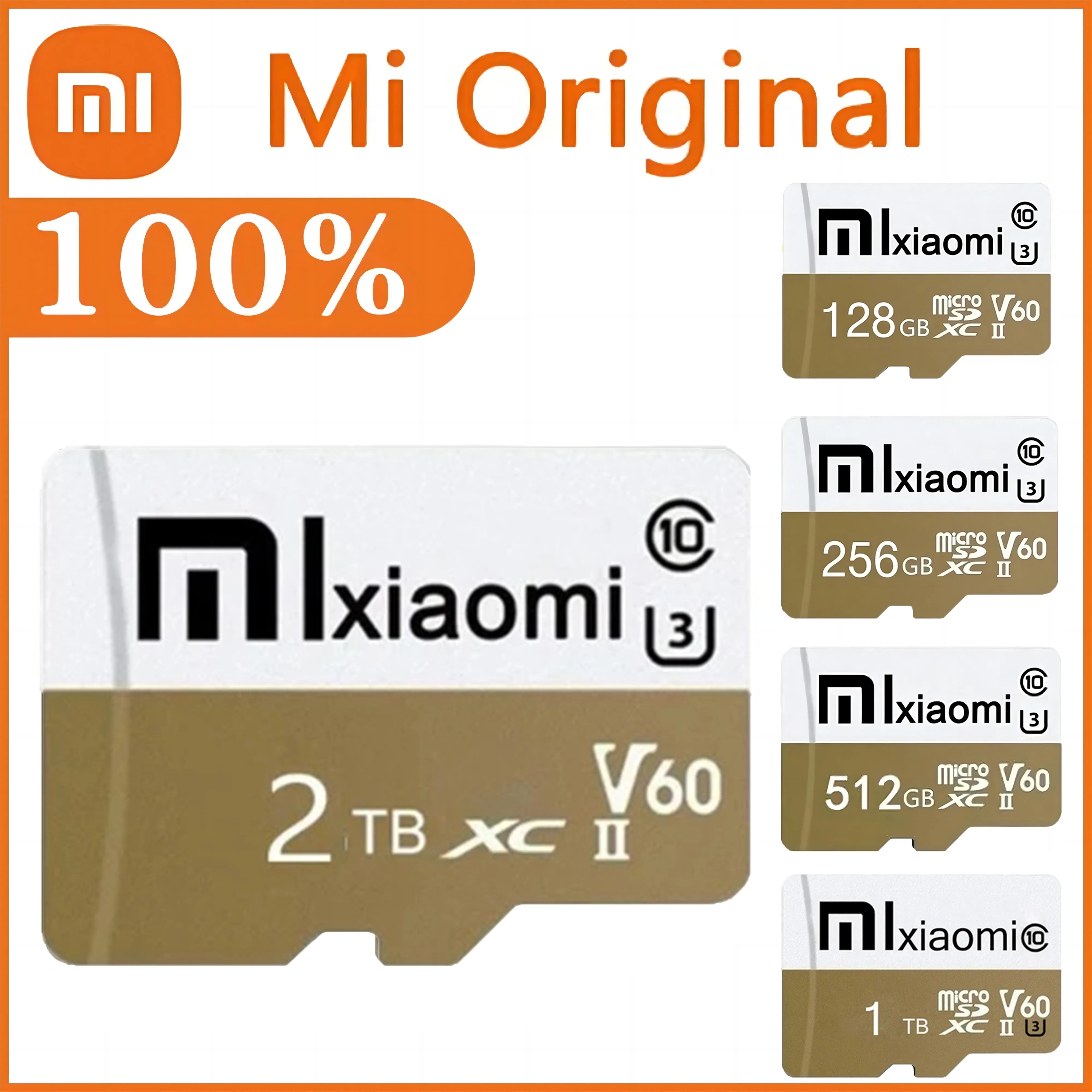 Оригинальная карта Micro SD Xiaomi, флэш-память, 1 ТБ, класс 10, 512 ГБ, 256 ГБ, высокоскоростная карта памяти, флэш-карта TF, Mecard C10