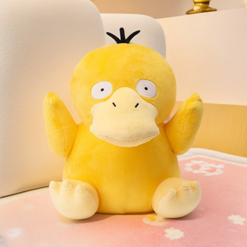 Фото Высококачественная 25-50 см Pokemon Psyduck желтая плюшевая мягкая кукла смех, аниме, плюшевая игрушка, мягкая кукла, подарок на день рождения для детей, девочек №3