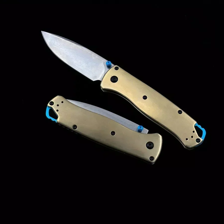 BM BUGOUT 535-3 Складной нож с латунной ручкой для улицы Mark S90V Blade EDC Охота Кемпинг Тактические ручные ножи для выживания