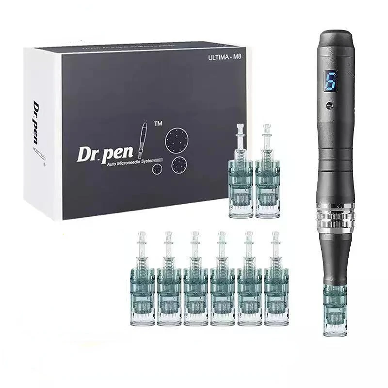 Мезотерапия FOMIS M8 с 8 оригинальными иглами Dr pen Ultima, беспроводная ручка для ухода за лицом, устройство для красоты