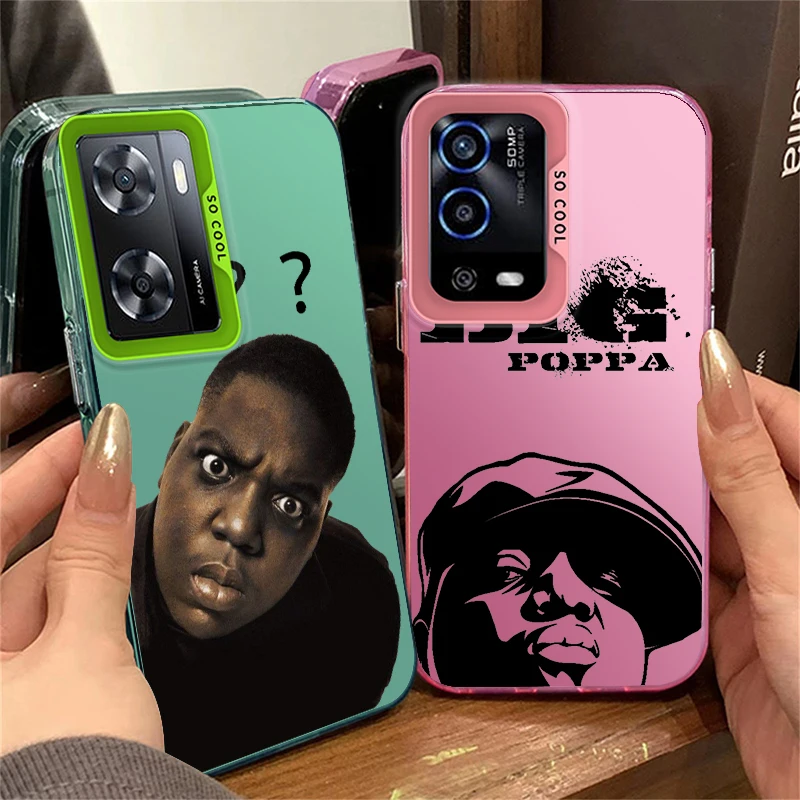 Модный яркий серебристый телефон в виде хиппи хмеля известного b. I.g для OPPO Reno A98 A78 A76 A74 A58 8T 7Z 7 6 Pro 2020 4G