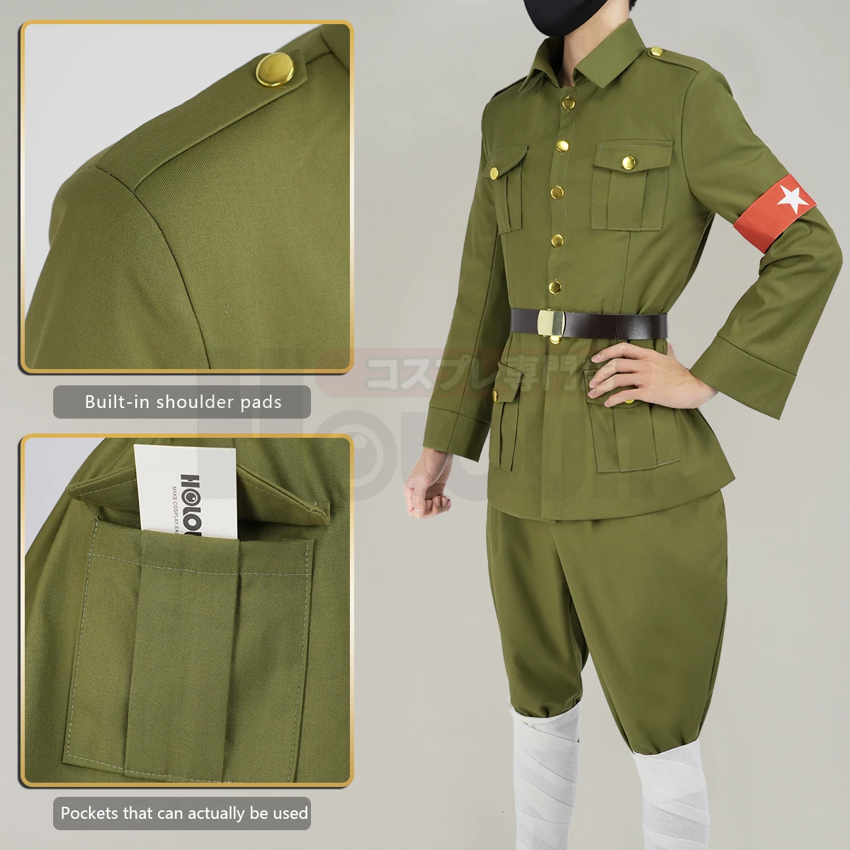 Фото HOLOUN Axis Powers Аниме Ван Яо Косплей Костюм Униформа Куртка Брюки Анимация Конвенция Хэллоуин Рождество №3