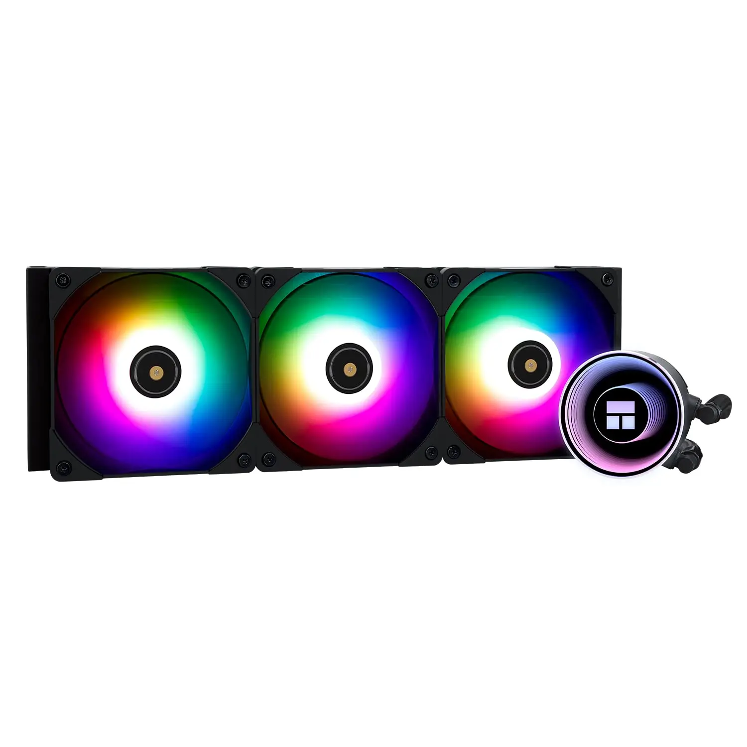 Thermalright Frozen Notte 360 Черный ARGB V2 Водяное охлаждение Кулер для процессора 360 Жидкостный кулер для процессора 3 ШИМ-вентиляторы для AM5 Intel LGA 1700