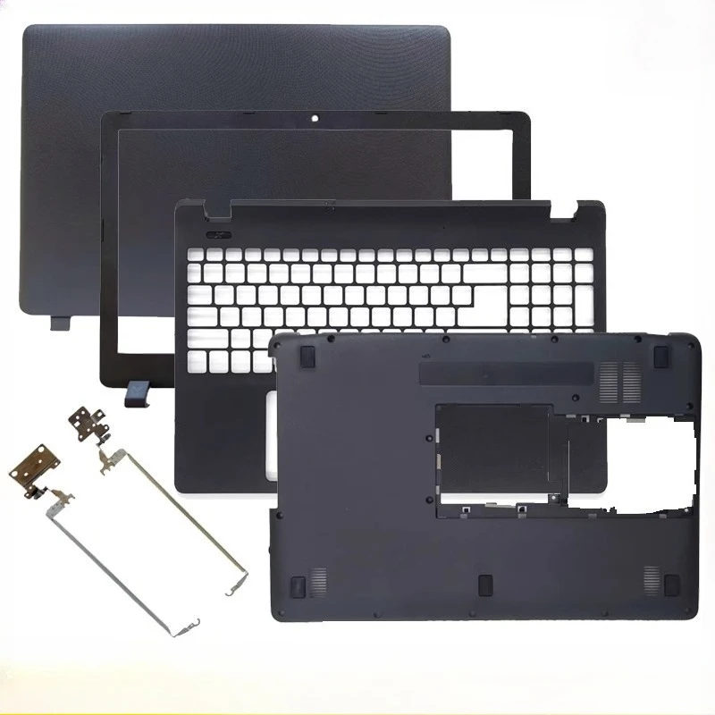 Новинка для Acer Aspire ES1-523 ES1-532 ES1-532G ES1-533 ES1-572 Задняя крышка ЖК-дисплея, передняя панель, петли, упор для рук, нижняя часть корпуса, черный