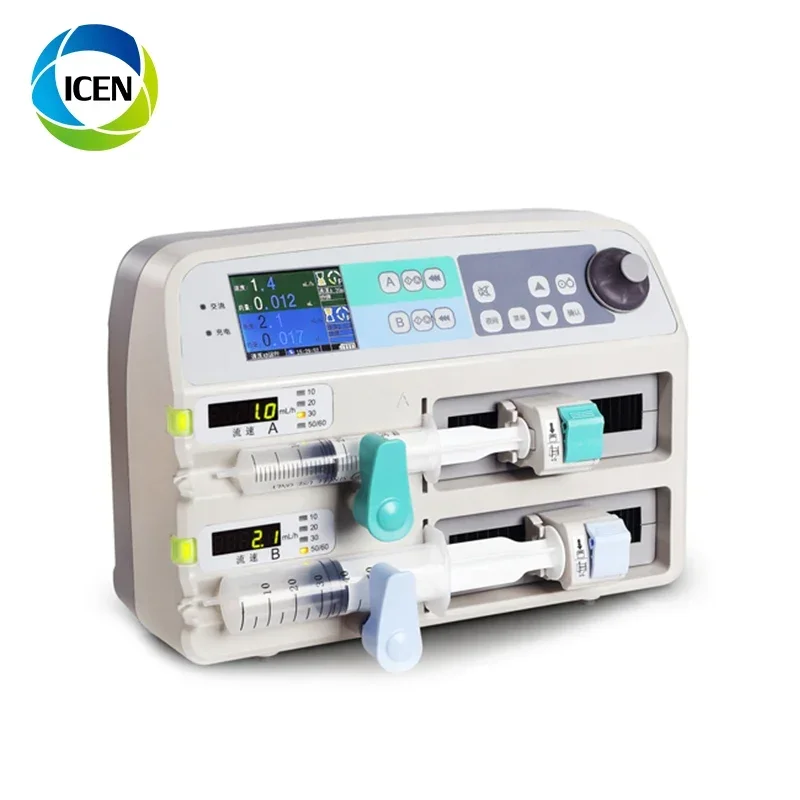 Фото ICEN IN-G702 ICU двухканальный электрический шприцевой насос для автоматической экзаменационной терапии №5