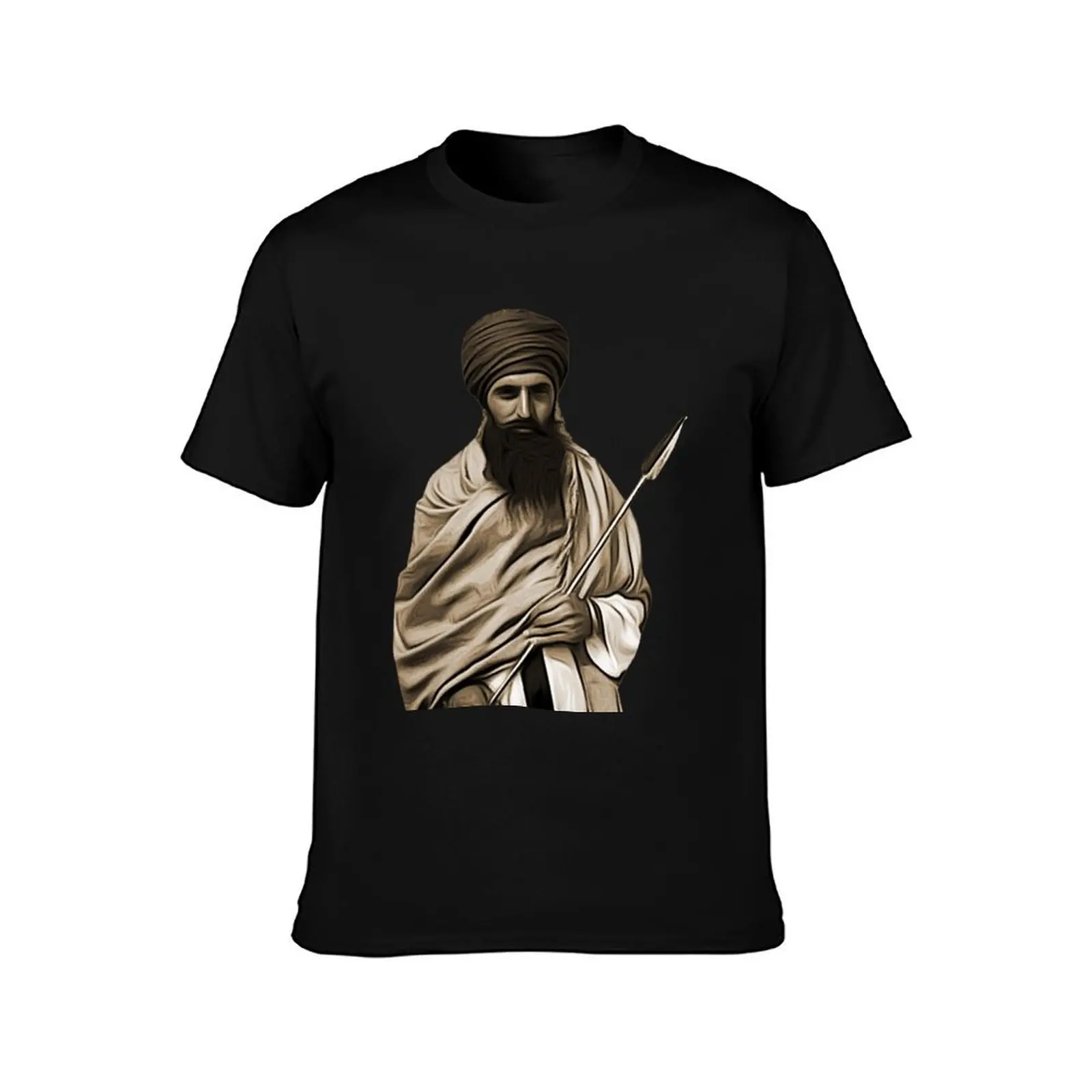 Фото Футболка Sant Jarnail Singh Bhindranwale, мужская футболка, мужская футболка из плотного хлопка №2