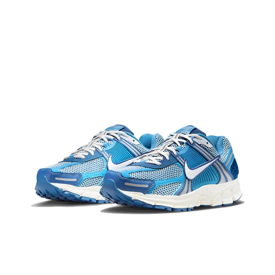 Фото Оригинальные мужские и женские кроссовки Nike Vomero 5, синие/черные/оранжевые классические повседневные кроссовки для бега в стиле ретро №2