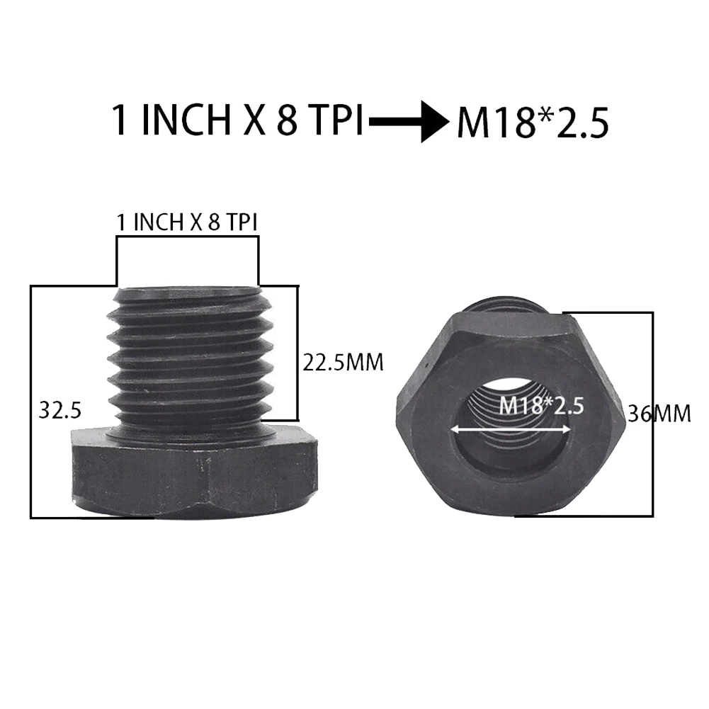Фото 1 шт., патрон для токарного станка по дереву M18X2.5 до 1-8TPI №5