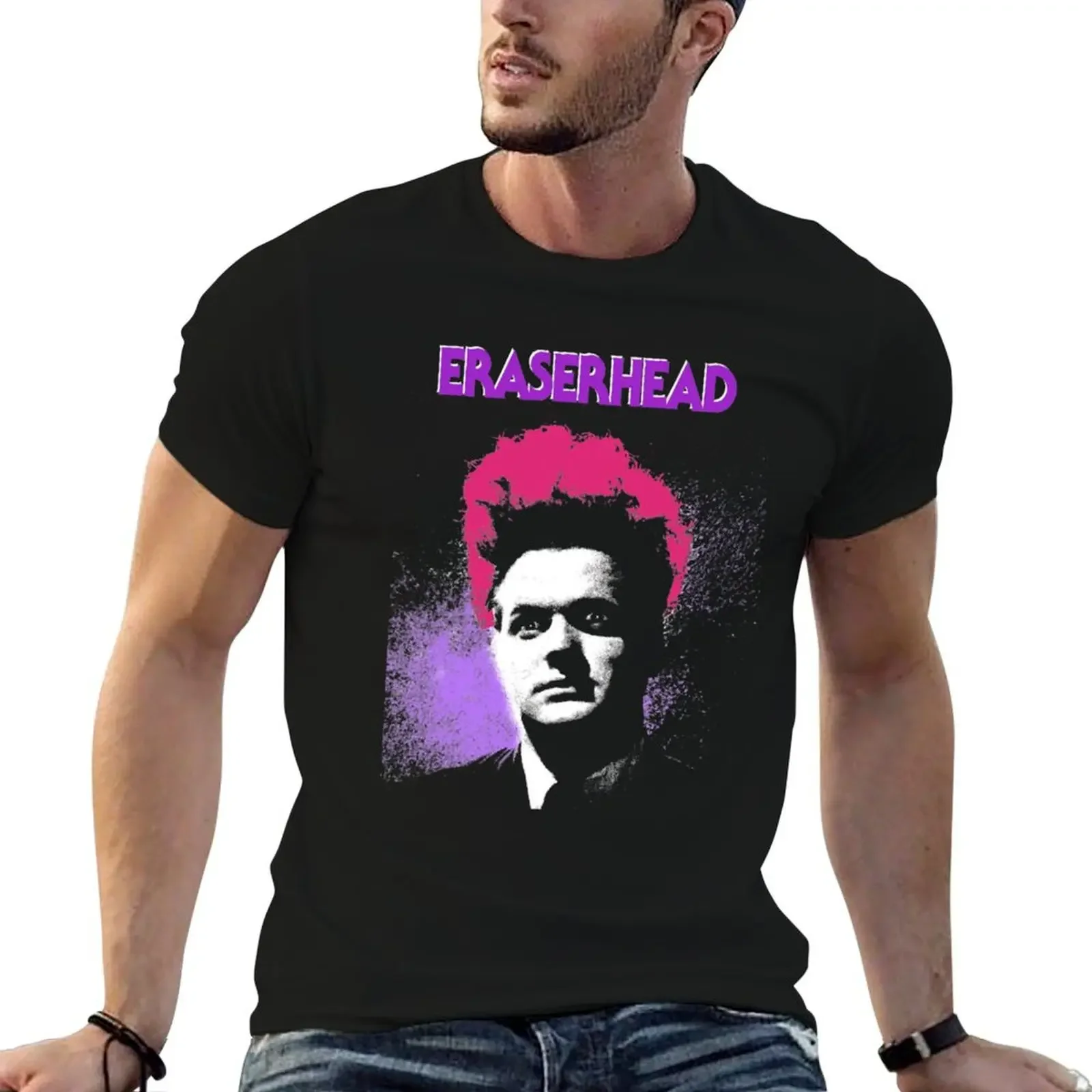 ERASERHEAD-футболка POP ART, летние топы, футболки с рисунком рэпера, мужская футболка