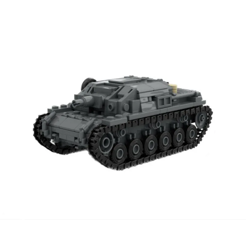 Фото MOC военный танк B, модель мелких частиц, собранный строительный блок, детские развивающие кирпичи для тренировки мозга, игрушка №3