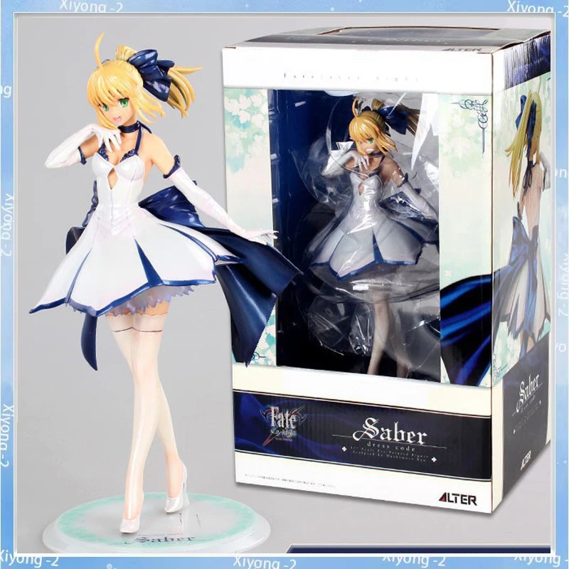 Новый 27 см Fate/Night персонаж мультфильма Ver Sabre белая юбка экшн-модель ПВХ настольные украшения декоративные игрушки и подарки