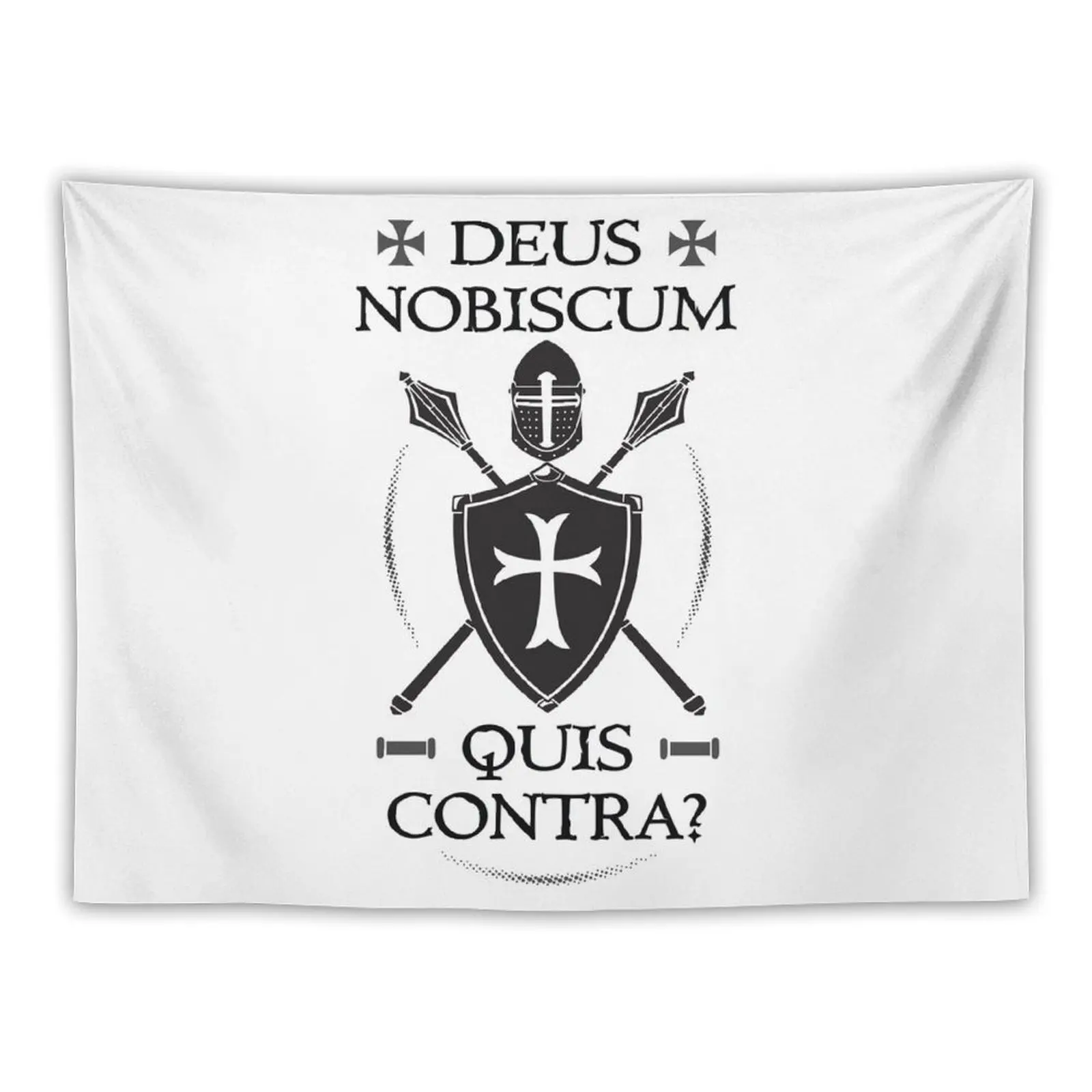 Deus Nobiscum Quis Contra? Гобелен Декор комнаты для девочек Настенный ковер Гобелен