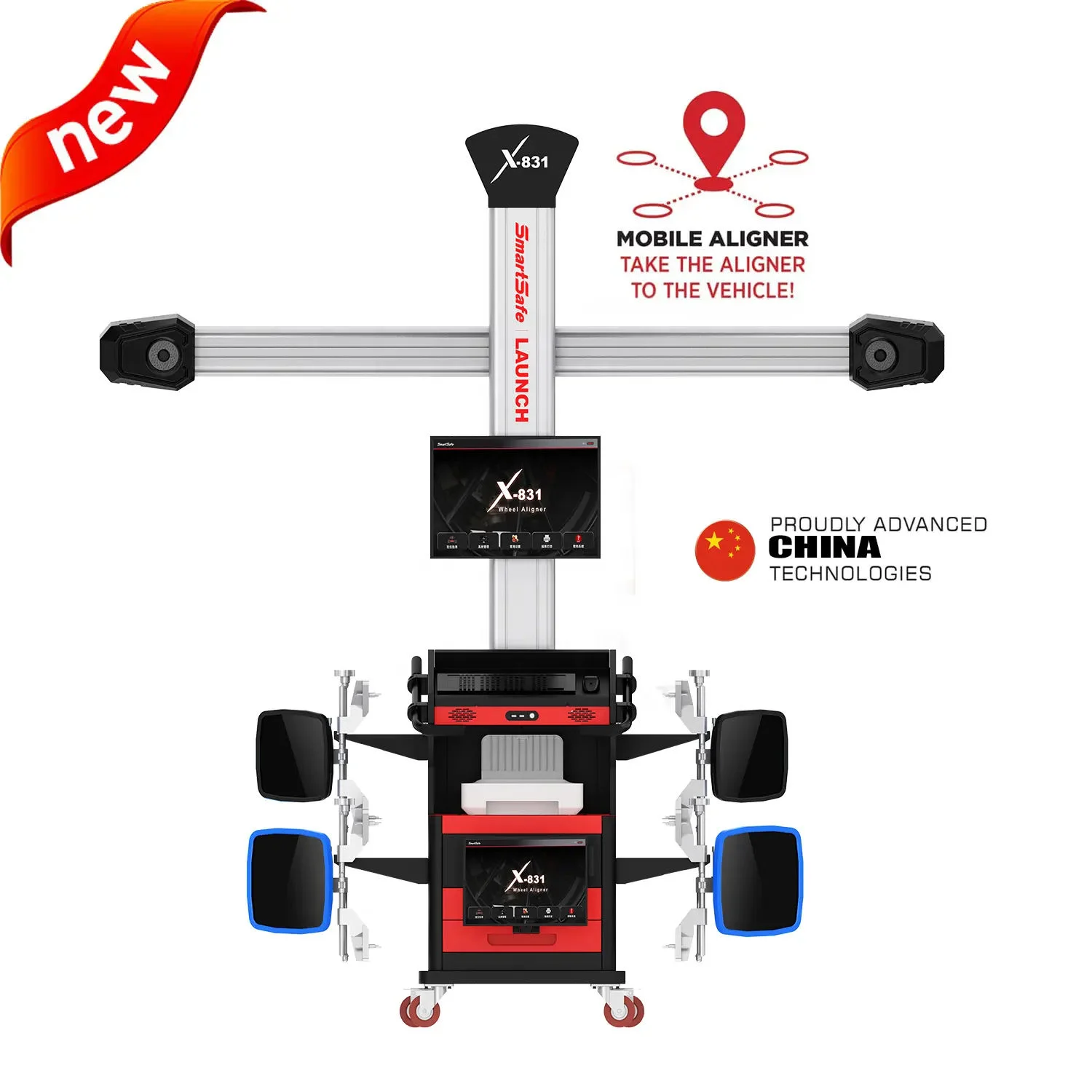 Фото LAU NCH Auto 3D X-861 PRO 5G Четырехколесная автоматическая машина для выравнивания колес №4