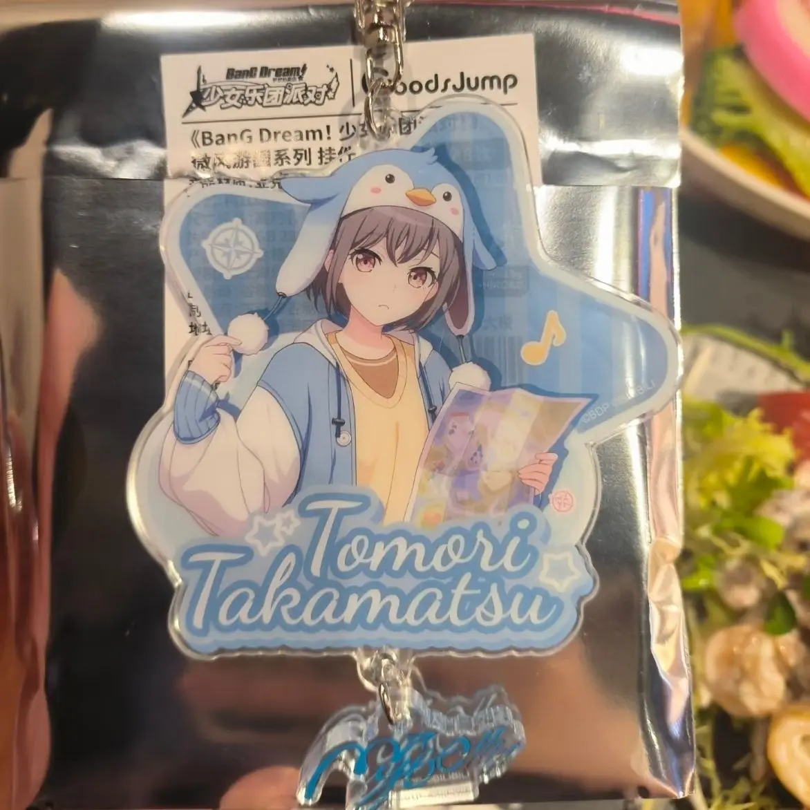 BanG Dream! Брелоки для женщин, аксессуары для сумок, брелоки Takamatsu Tomori, ювелирные изделия, подарки для фанатов