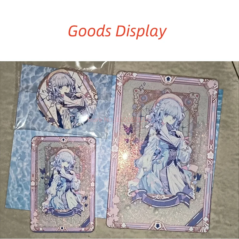 Новый товар Genshin Impact аниме Kamisato Ayaka, значок и песок - струящийся орнамент, игрушки, подарки для фанатов