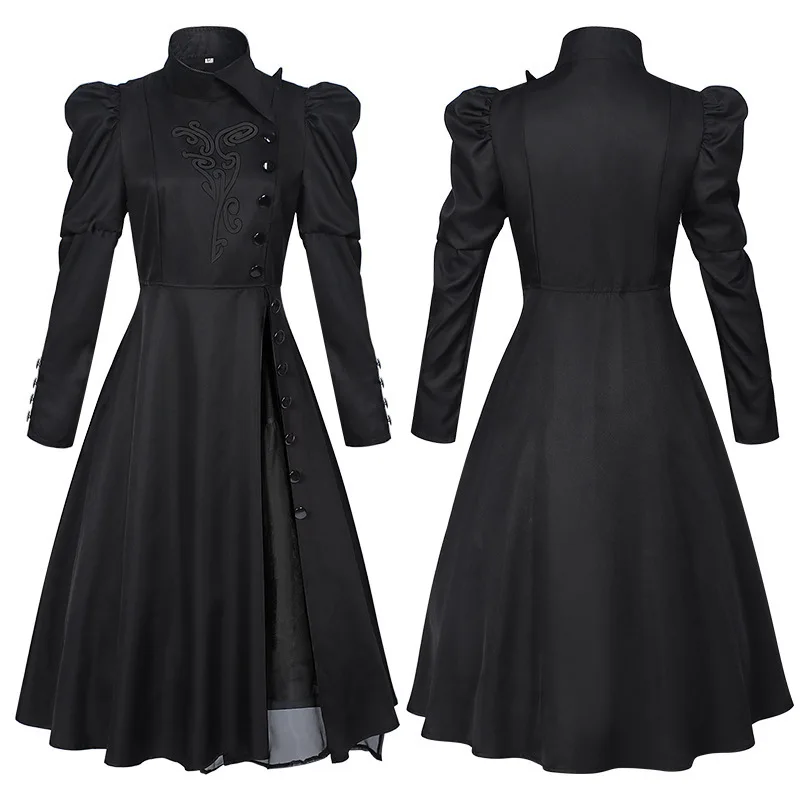 Костюм для косплея Wicked Witch Elphaba из фильма, женское черное платье для выступлений, наряд с длинными рукавами для вечеринки на Хэллоуин, сценические шоу