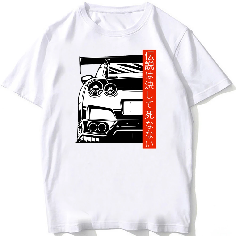 Классическая мужская футболка Skyline R34 GTR Line, JDM Legend, с коротким рукавом, в японском стиле, Silvia S13, с принтом автомобиля, Повседневная белая футболка в стиле хип-хоп