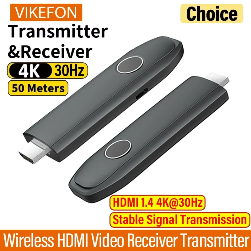 4K 50M беспроводной HDMI видеоприемник передатчик удлинитель адаптер TV Stick ключ для камеры ноутбука ПК к ТВ монитор проектор