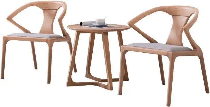 Фото Benutzer definiertes современes Design Massiv Eschenholz Outdoor Lounge Chair Natürliche Holzbel für Wohnzimmer Esszimmer №2