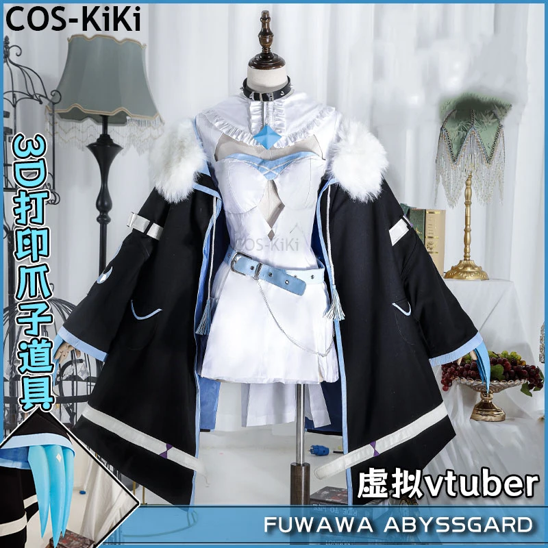 COS-KiKi Vtuber Hololive Fuwawa Abyssgard игровой костюм элегантное платье косплей костюм Хэллоуин вечерние наряд для ролевых игр женский