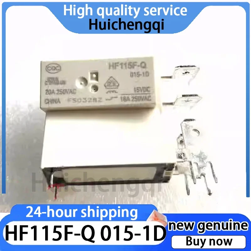 1 шт. оригинальное HF115F-Q 015-1D (136) (335) 15 В постоянного тока 6-контактное 2-контактное реле 20 А