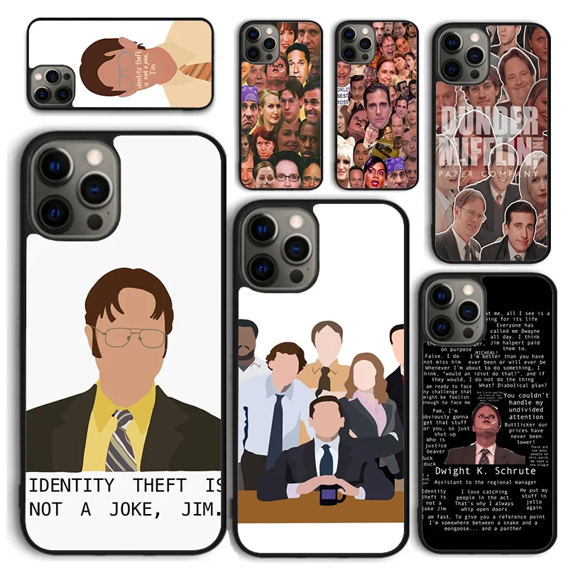 Чехол для телефона Dwight the office Jim Makes для iPhone 16, 15, 14, 12, 13, mini PLUS X XS XR 11 PRO MAX, задняя крышка Fundas Shell
