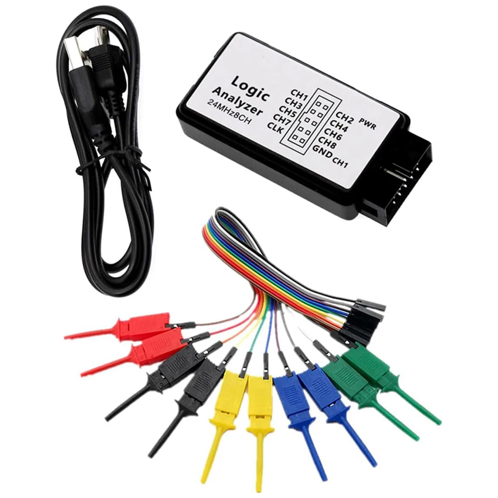 Логический анализатор USB, образцы 24 м, 8 каналов, поддержка индивидуального протокола для сценариев связи для ARM и FPGA