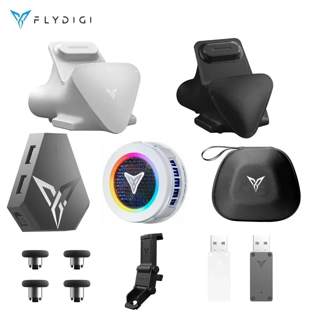 Flydigi оригинальный аксессуар APEX зарядная док-станция, телефон охладитель, аналоговые стики, сумка для хранения, держатель телефона, адаптер преобразователя, ключ