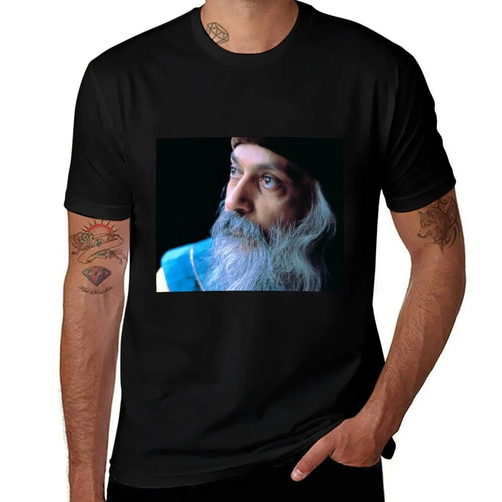 Футболка OSHO, футболки с принтами, мужская роскошная футболка