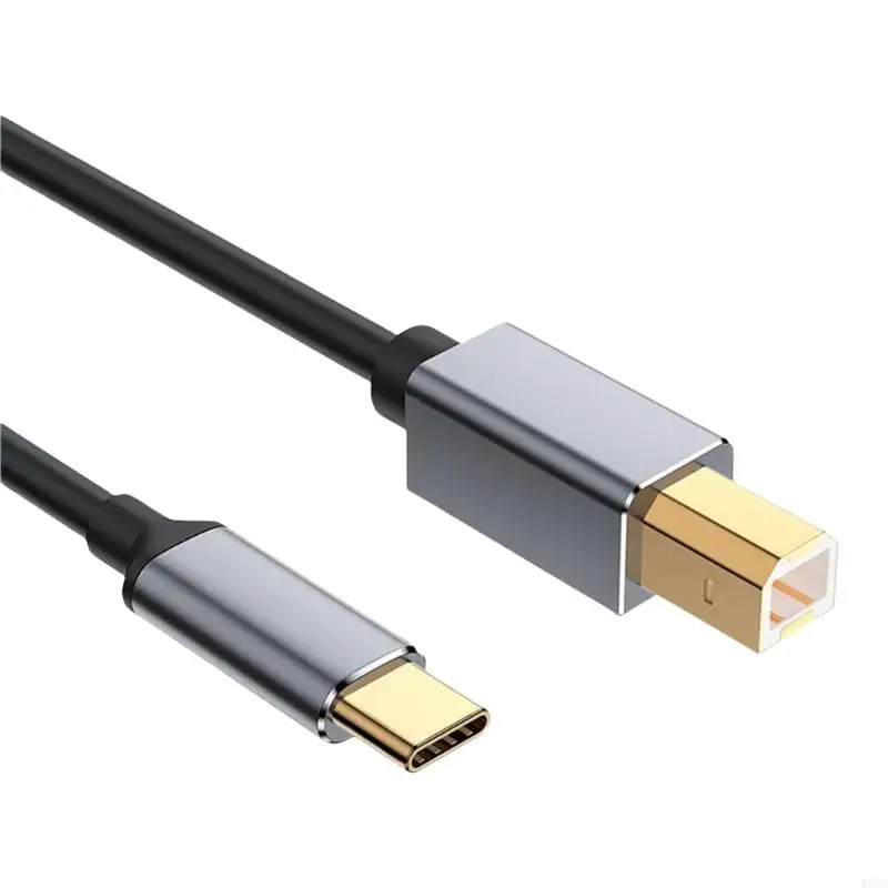 Фото Тип C к USB B Принтер Кабель подключаемого проволока для связывания принтеров сканеров печатные устройства с ноутбуком или R58A №5