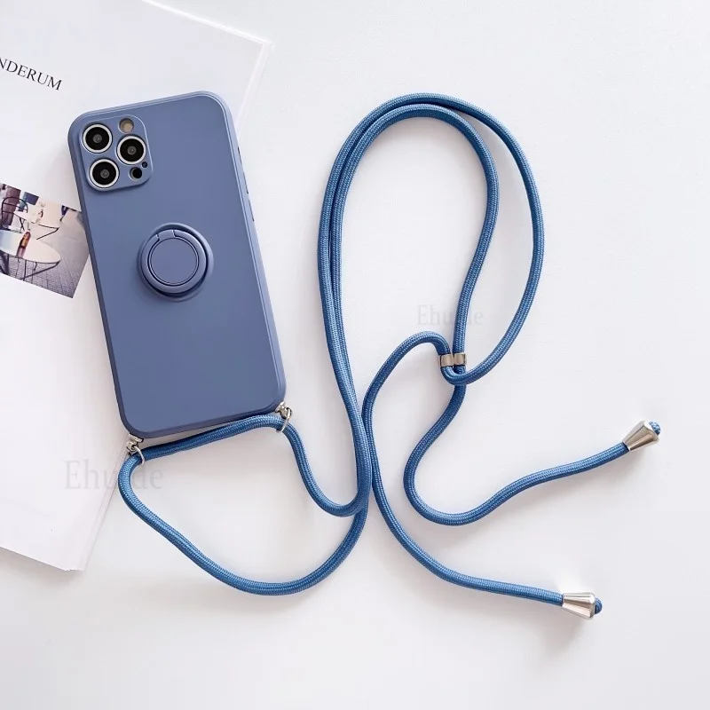 Чехол с ремешком-держателем для Xiaomi Redmi Note 13 Pro 12 11 13C Mi 14 12T 11T 13T POCO X6 X5, шнур через плечо, ремешок, магнитный чехол