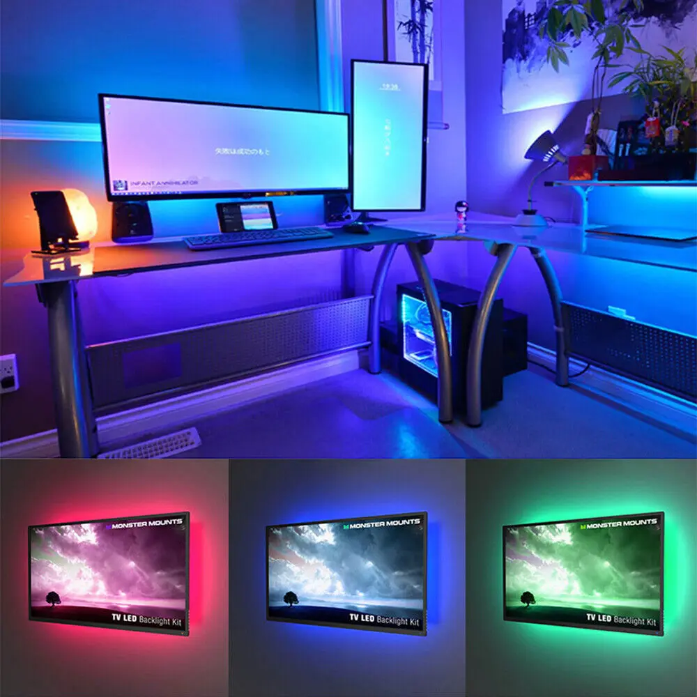 Светодиодная лента Apple Homekit APP USB 5050 RGB с регулируемой яркостью, умное управление голосом (art.: 3920c60b4c1b1) - 3920c60b4c1b1