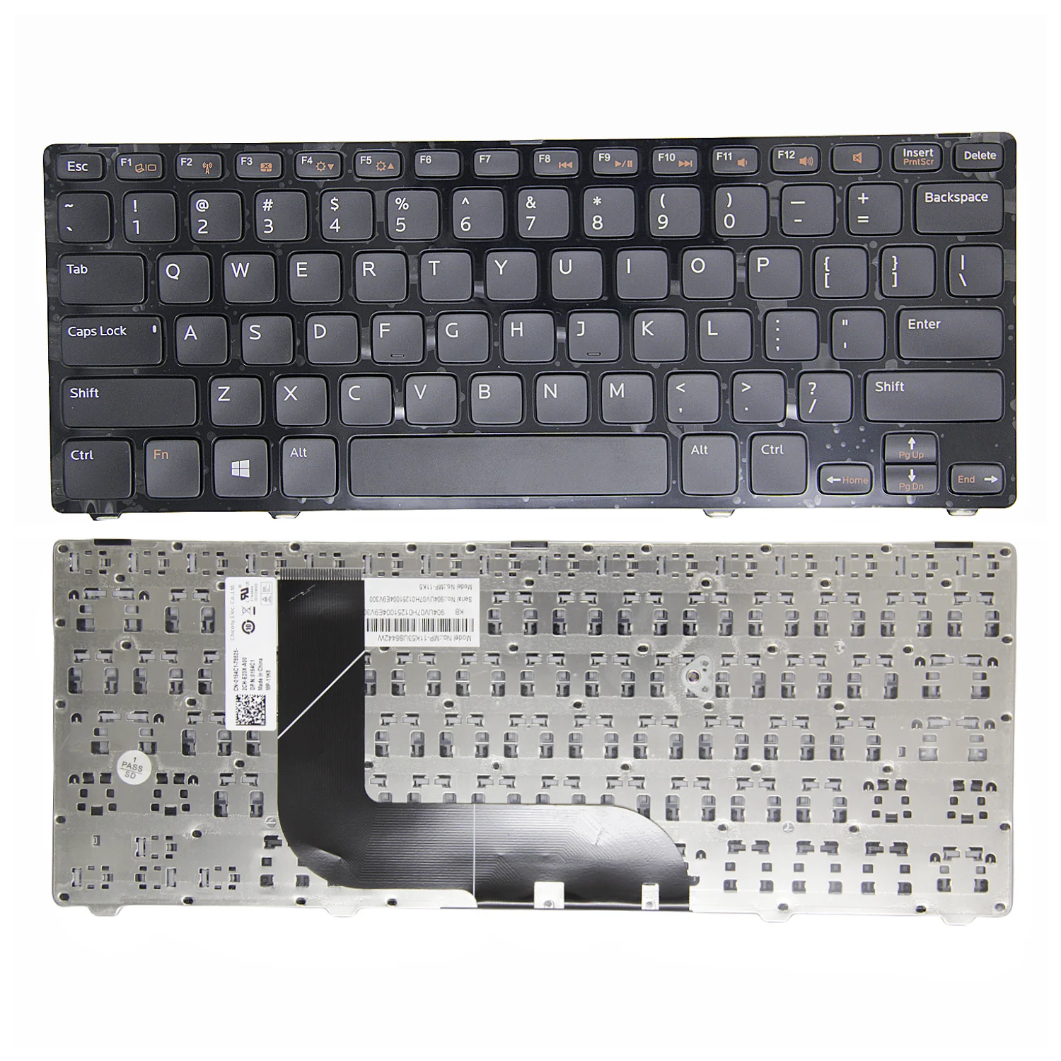 100% новая оригинальная американская клавиатура для ноутбука Dell Inspiron 14z 5423 14ZR-1316 1618S 13Z-5323 Vostro 3360 P31G P35G 11K53US6442W