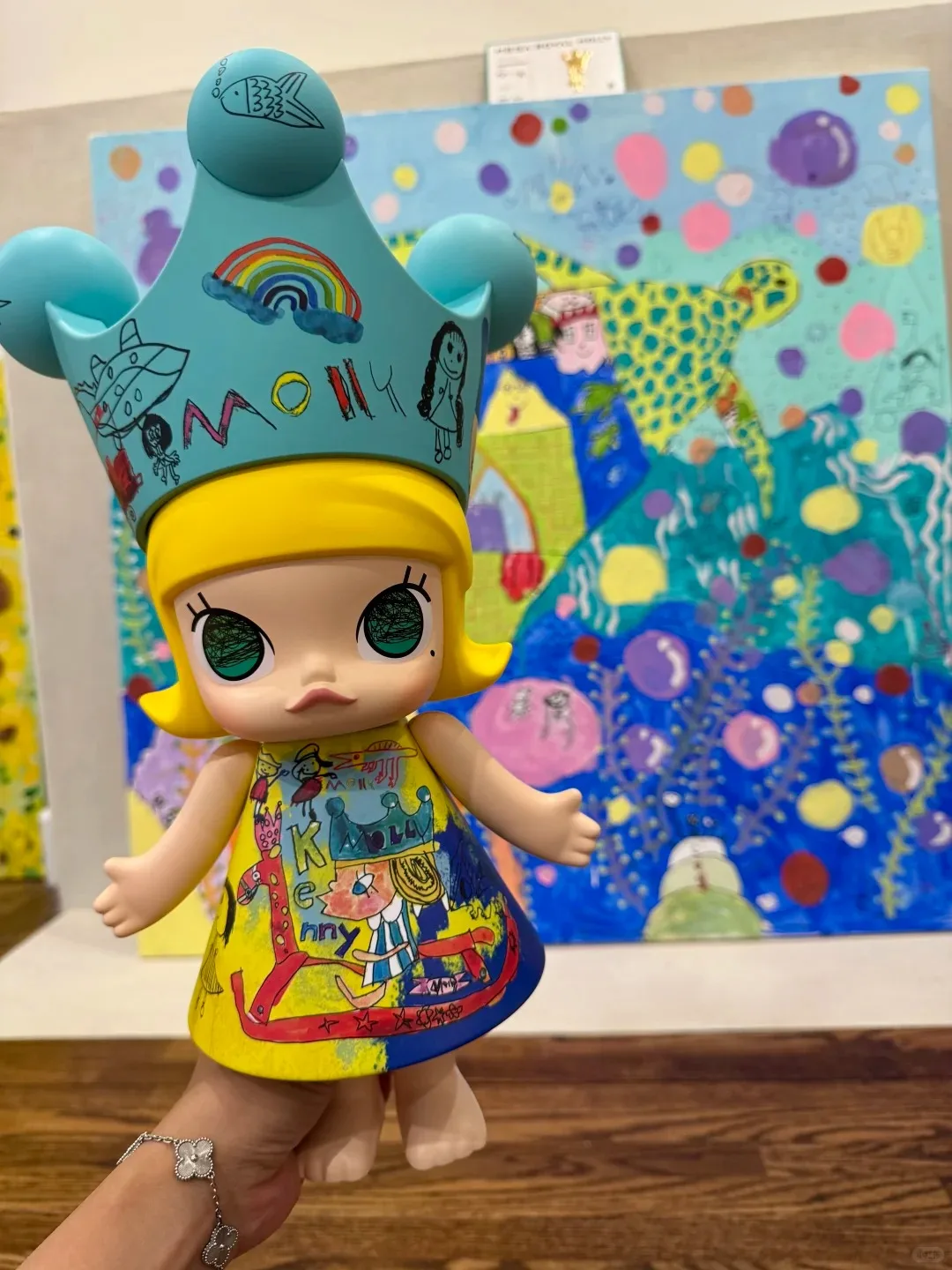Фото POPMART POP MART MEGA ROYAL MOLLY Детство 400% Коллекция Princess Tide Play Модные игрушки Kawaii Аниме Экшн-сюрприз Подарки №5
