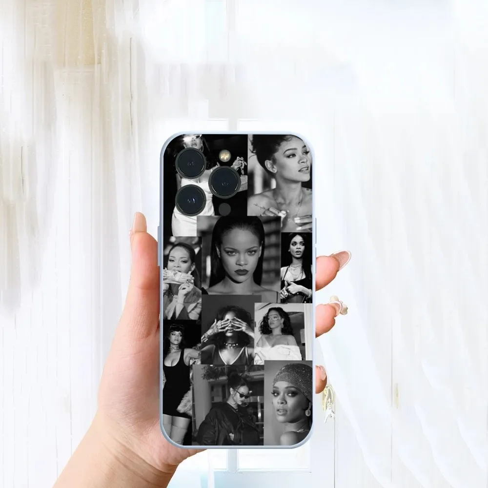 Фото Чехол для телефона Work-Girls-R-Rihannas для iPhone 14 13 12 11 Pro Max XS Max X XR 7 8 Plus Mini Blue из ТПУ №3