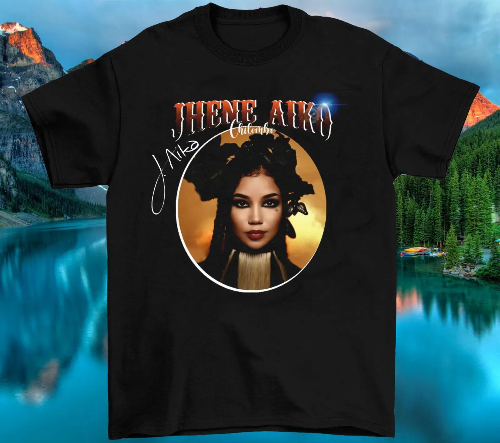 Новая Классическая хлопковая черная футболка Jhene Aiko с длинным или коротким рукавом, все размеры HH839