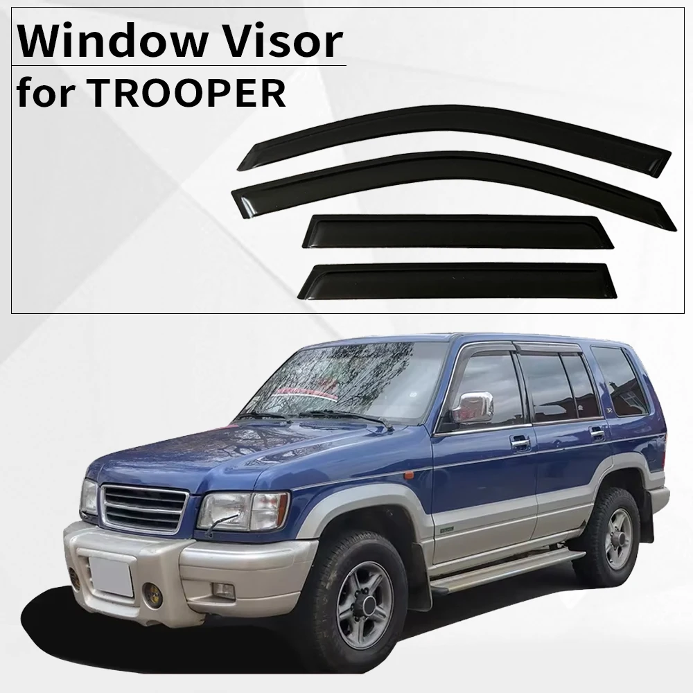 Оконный козырек для ISUZU TROOPER 1992 1993 1994 1995 1996 1997 1998 1999 2000 2001 2002, ветровые дефлекторы, защита от дождя, дверной козырек