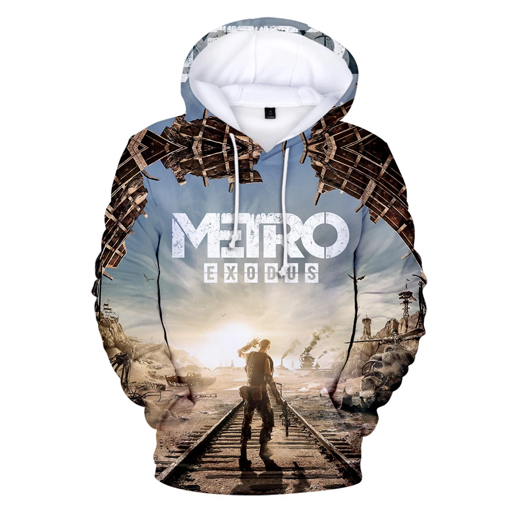 Фото Толстовка Metro Exodus с 3D принтом, толстовка с капюшоном для косплея, худи для мужчин и женщин, Повседневная модная уличная одежда, пуловер, одежда в стиле хип-хоп №4