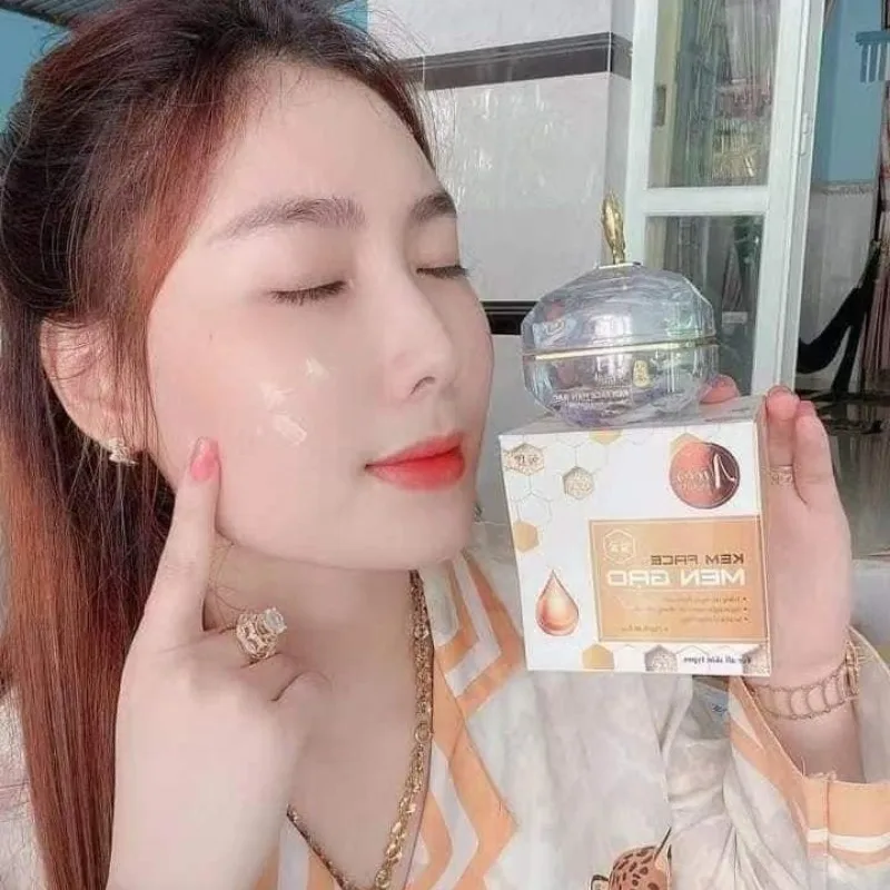 Kem Face Men Gạo 25g Nicos: Trắng Sáng Màu Da. Trợ sám ám sám NAM ám Nhang, Se Khít Lông N Lông.