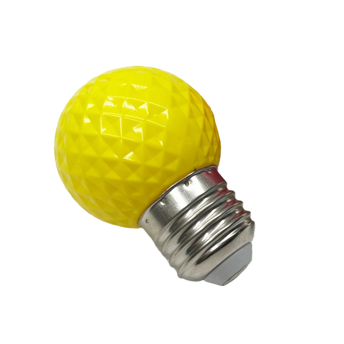 Фото 2x 2w E27 Led Лампочка Ac220v 240v G45 Спиральная 8 - цветная красная, синяя, зеленая, желто - белая ананасовая сферическая №4