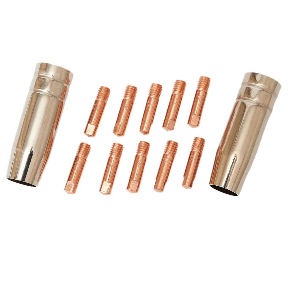 Расходный кожух 0,8 мм, сварочный наконечник 12*12X 12 шт., 12 шт. для Jasic, Mitech, Riland, для Rilon, сварочная горелка MIG