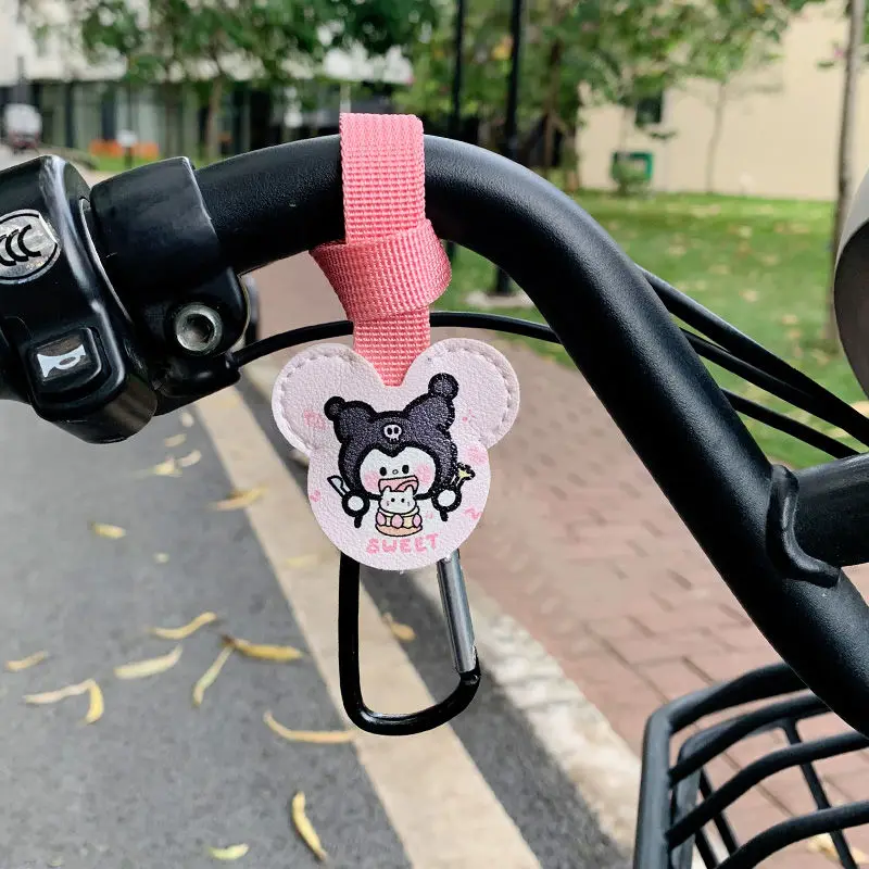 Kawaii Sanrio аксессуары для электрического велосипеда Kuromi симпатичный аниме Электрический велосипед передний без отверстий штамповочный крючок игрушки для девочек подарок (art.: 3920c2becb4a6) - 3920c2becb4a6