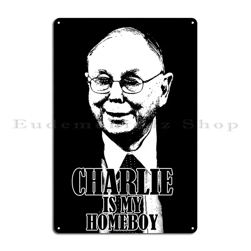 Фото Charlie Munger Homeboy металлические знаки печать украшения украшения кинотеатр создать жестяную вывеску плакат №2