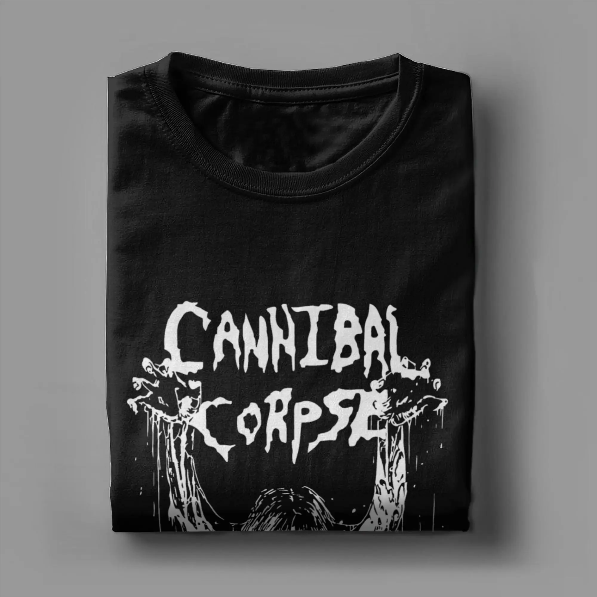 Фото Футболка Cannibal для мужчин и женщин, хлопковая рубашка с коротким рукавом, одежда на лето №2