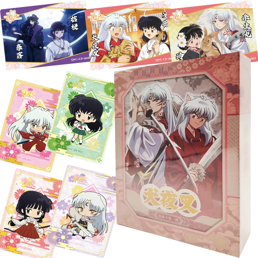 Коллекционные карты Inuyasha для друга, волшебные приключения, аниме, классический портрет персонажей, базовые карты в японском стиле, праздничный подарок