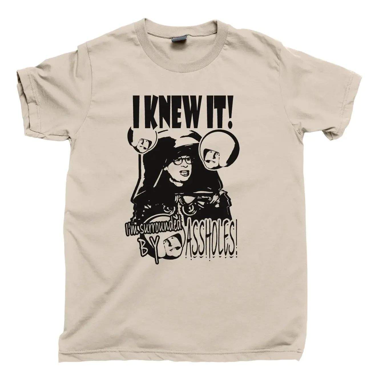 Под рубашкой с отверстиями $2 sequel Dark Helmet Schwartz Ring Tee