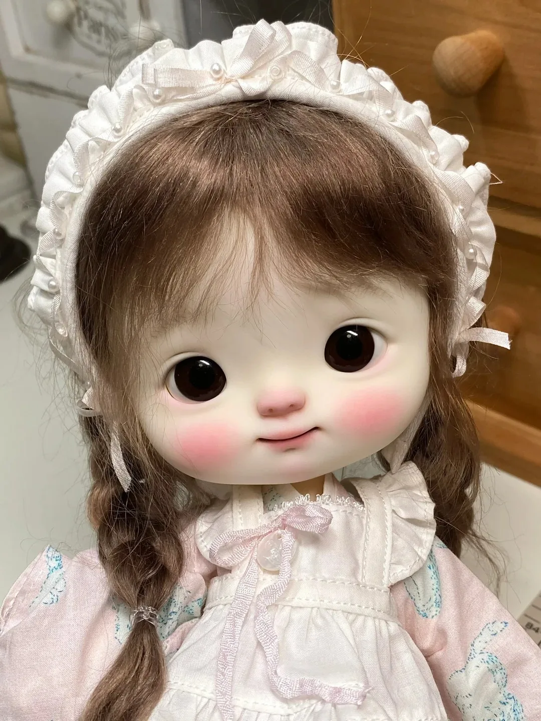 Кукла Qbaby 1/6 BJD Meng, 25 см, большая голова, милый модный макияж, шарнирные суставы - на складе, быстрая доставка, с бесплатными подарками