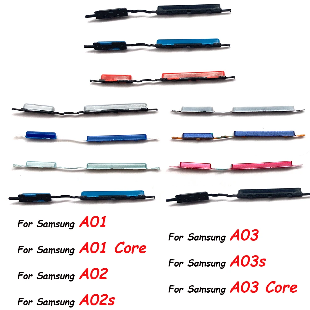 Для Samsung A02S A03 Core A01 A02 A03S A03 сменные боковые клавиши, кнопки питания и громкости
