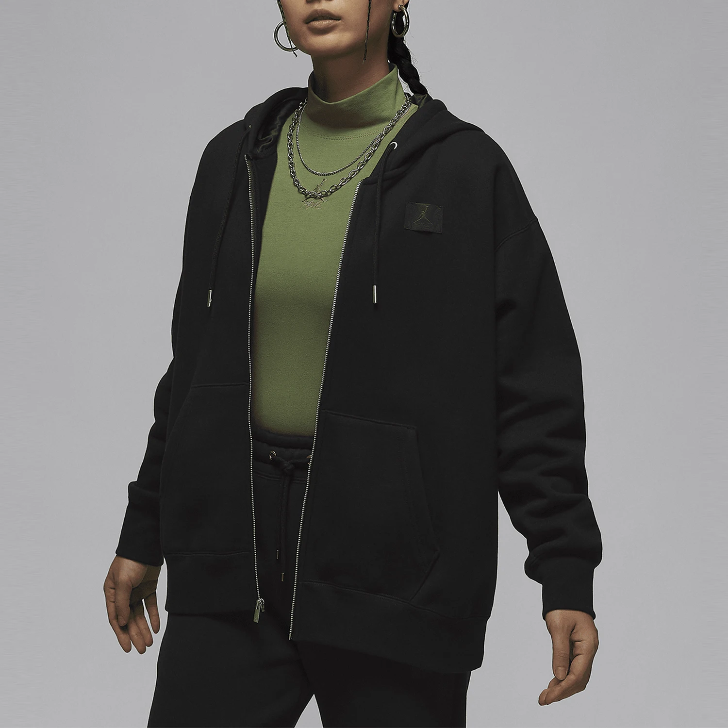 Оригинальная женская свободная повседневная уличная куртка с капюшоном Nike JORDAN FZ1251-010
