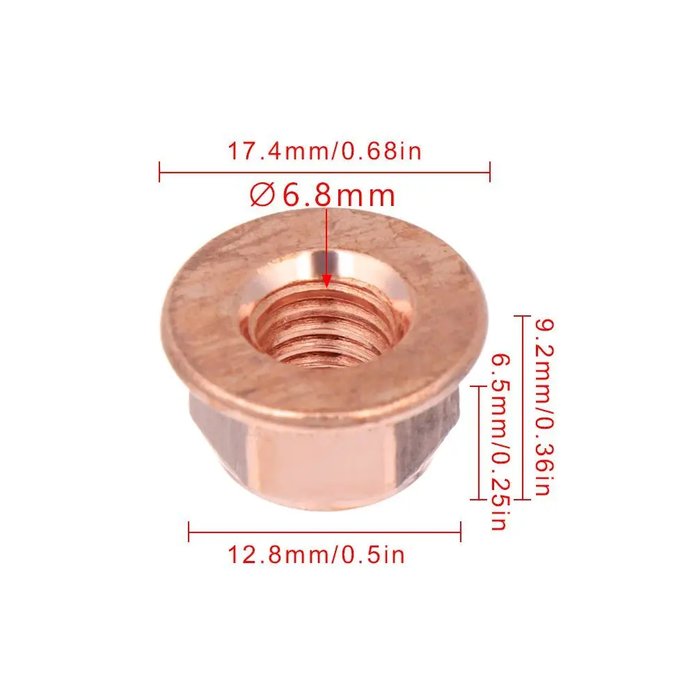 12 шт., гайка для выпускного коллектора, 8 мм (art.: 3920c2526dc6d) - 3920c2526dc6d